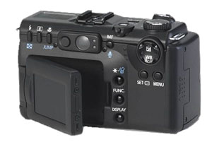 Цифровая фотокамера Canon PowerShot G5. Вид сзади