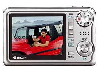 Casio Exilim Hi-Zoom EX-V7 вид сзади